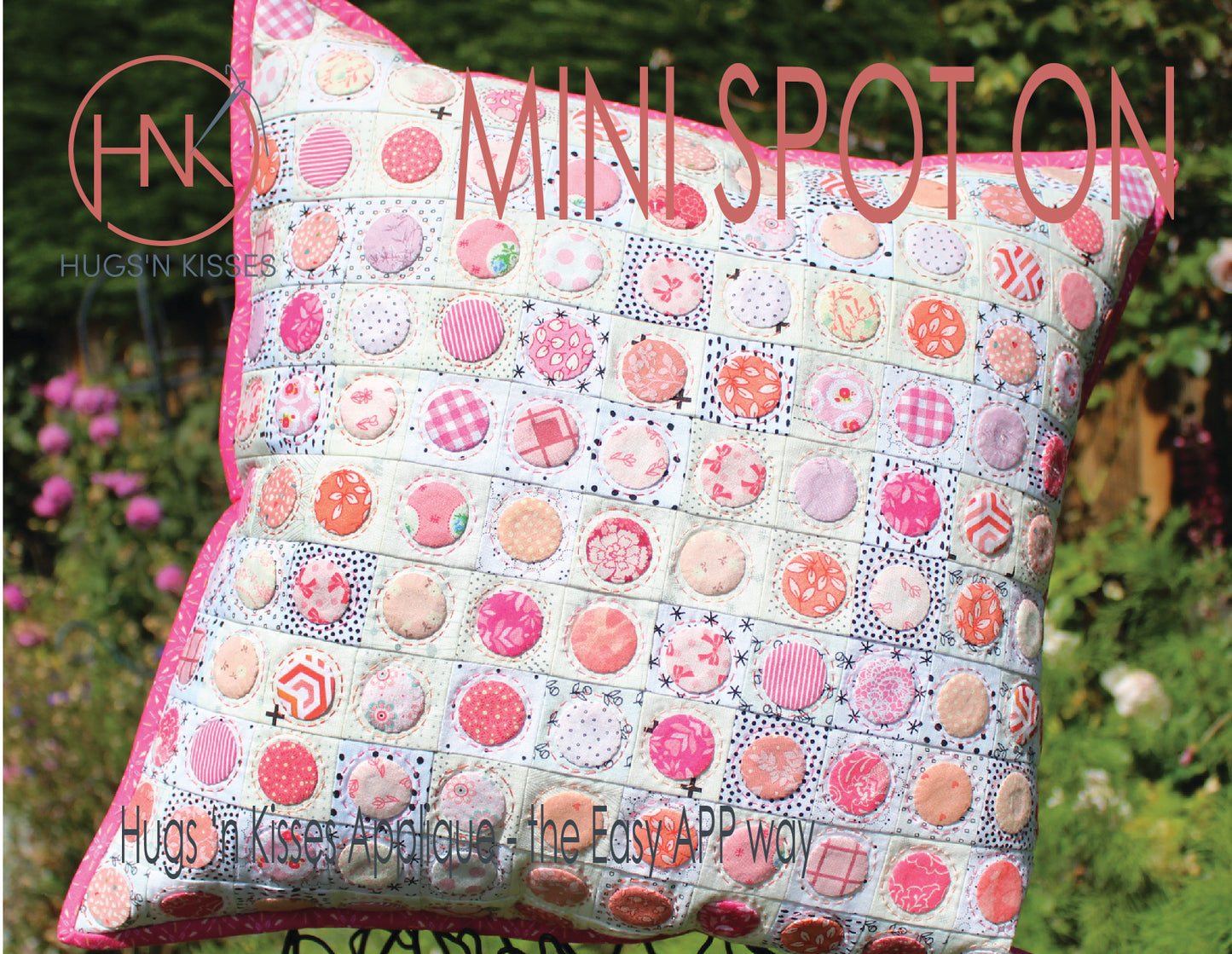 Mini Spot On Cushion - Hugs 'n Kisses