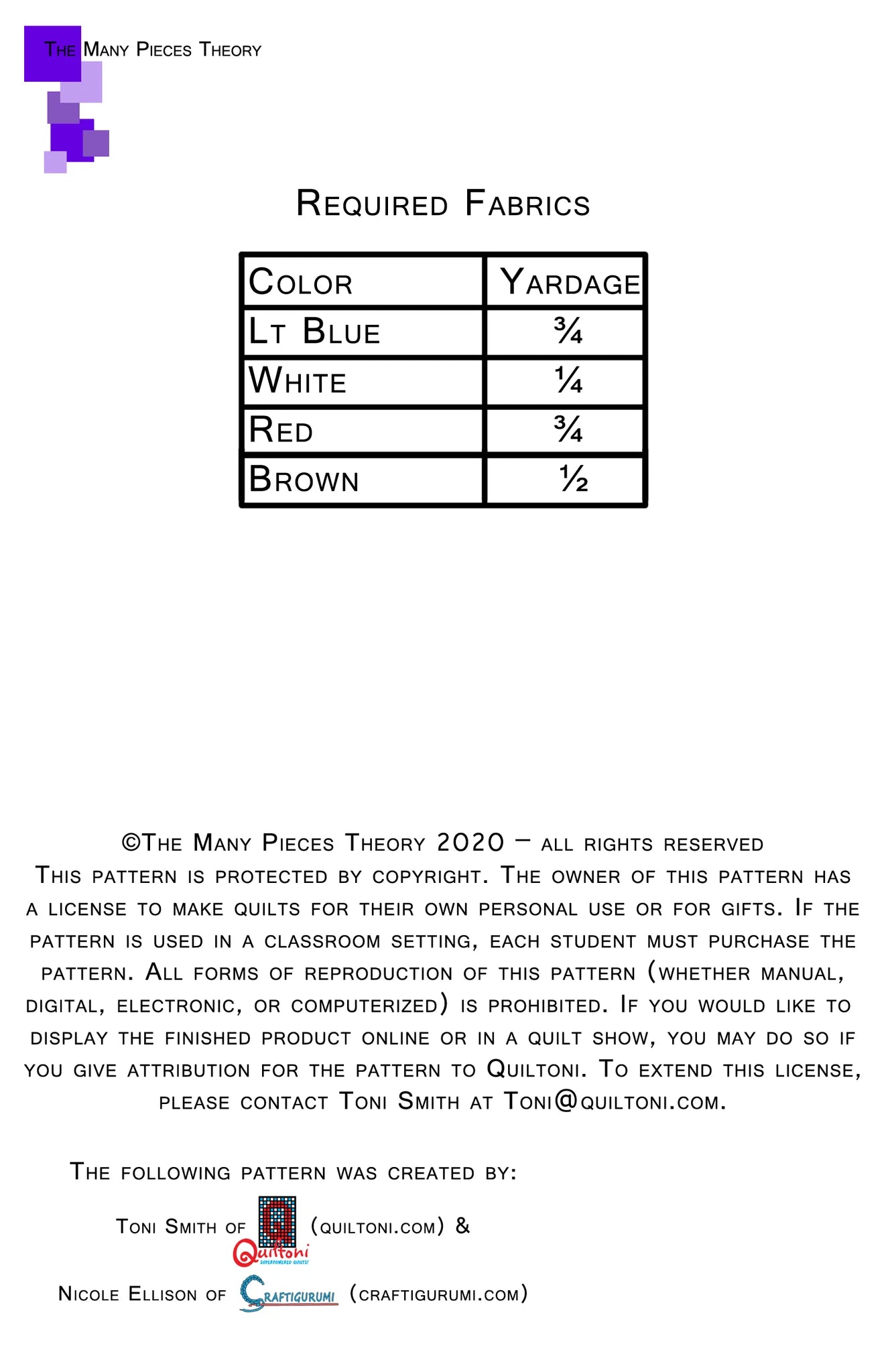 Poop & Coffee Mini's Pattern - Quiltoni