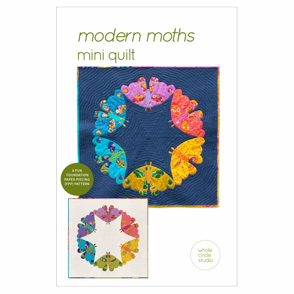 Modern Moths Mini Quilt Pattern