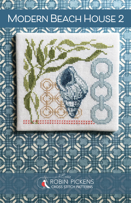 Modern Beach House 2 Cross Stitch Pattern - Robin Pickens