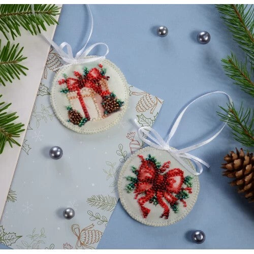 New Year's Gift Beaded Emroidery Kit - Abris Art