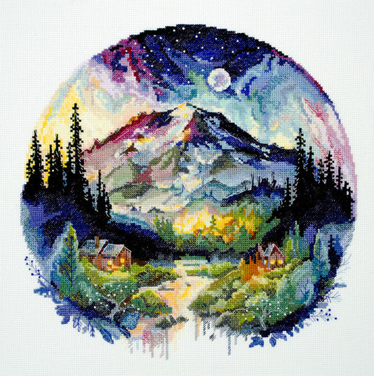 On Top of the World Cross-stitch Kit - Abris Art