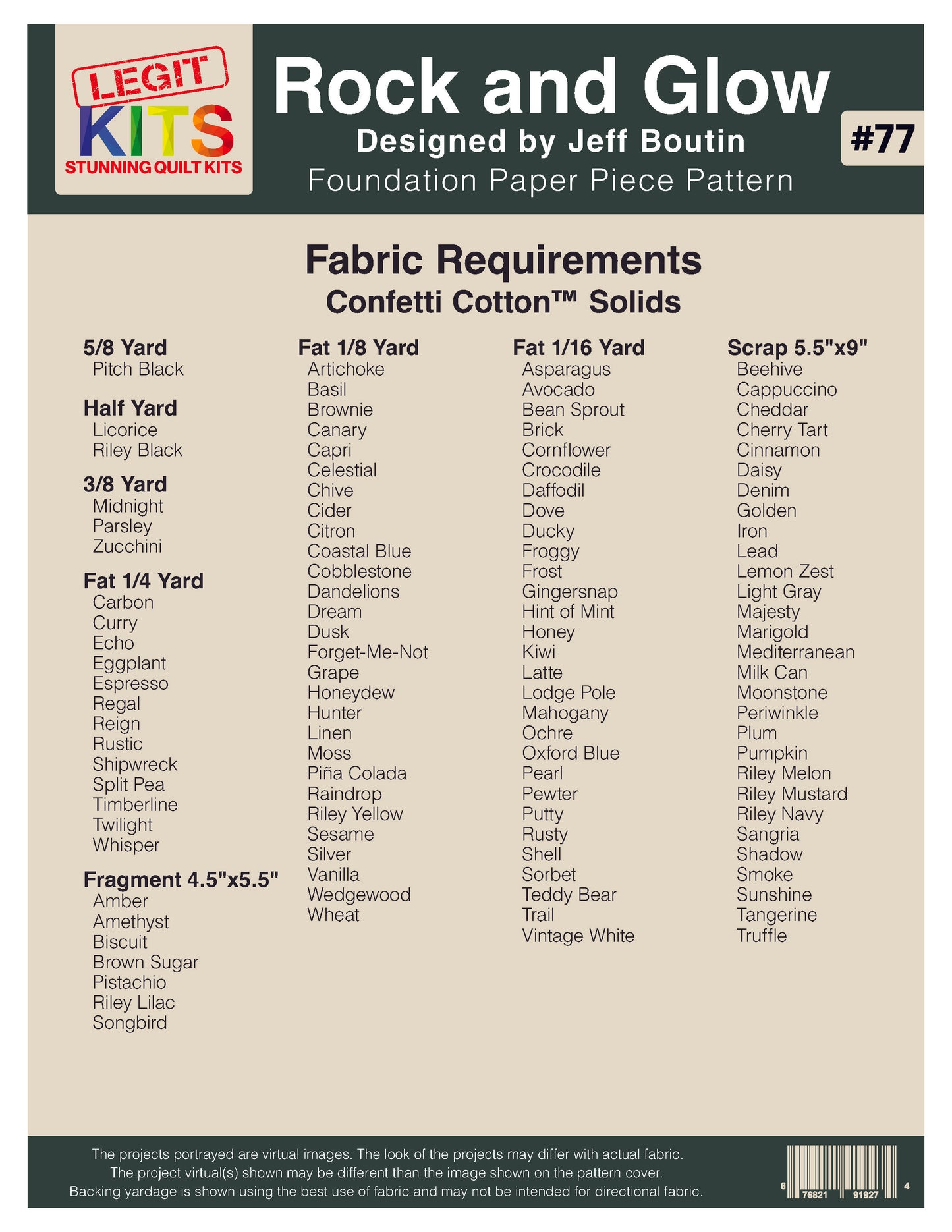 PRE-ORDER: Rock & Glow Pattern