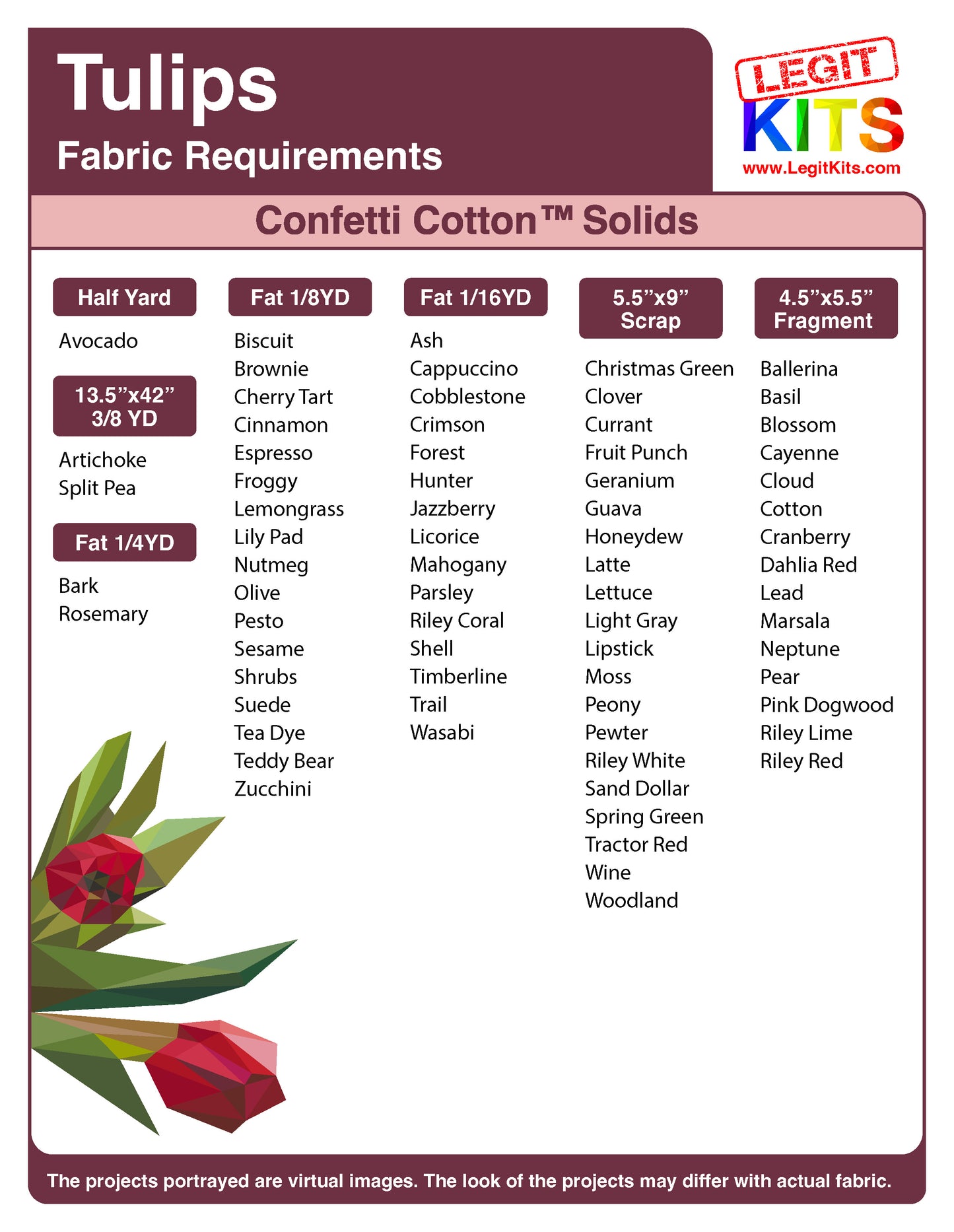 PRE-ORDER: Tulips Pattern