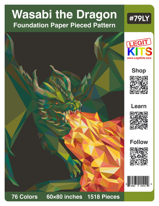 Wasabi the Dragon Pattern