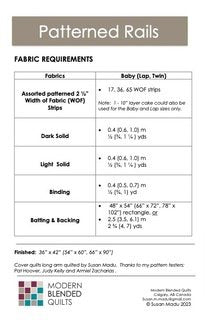 Patterned Rails