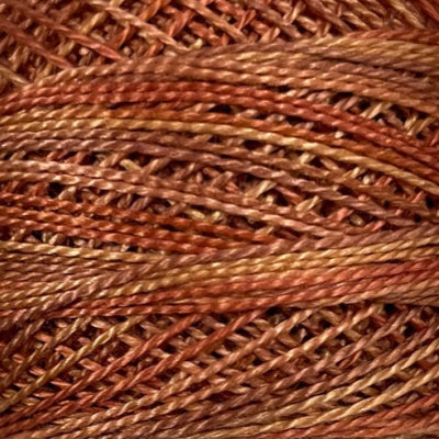 Perle Cotton Sz12 Variegated #P6 Rusted Orange - Valdani Inc.