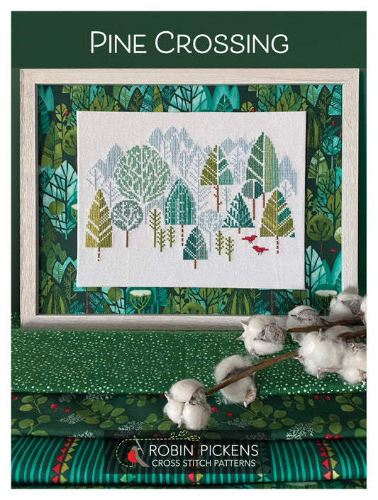 Pine Crossing Cross Stitch Pattern - Robin Pickens