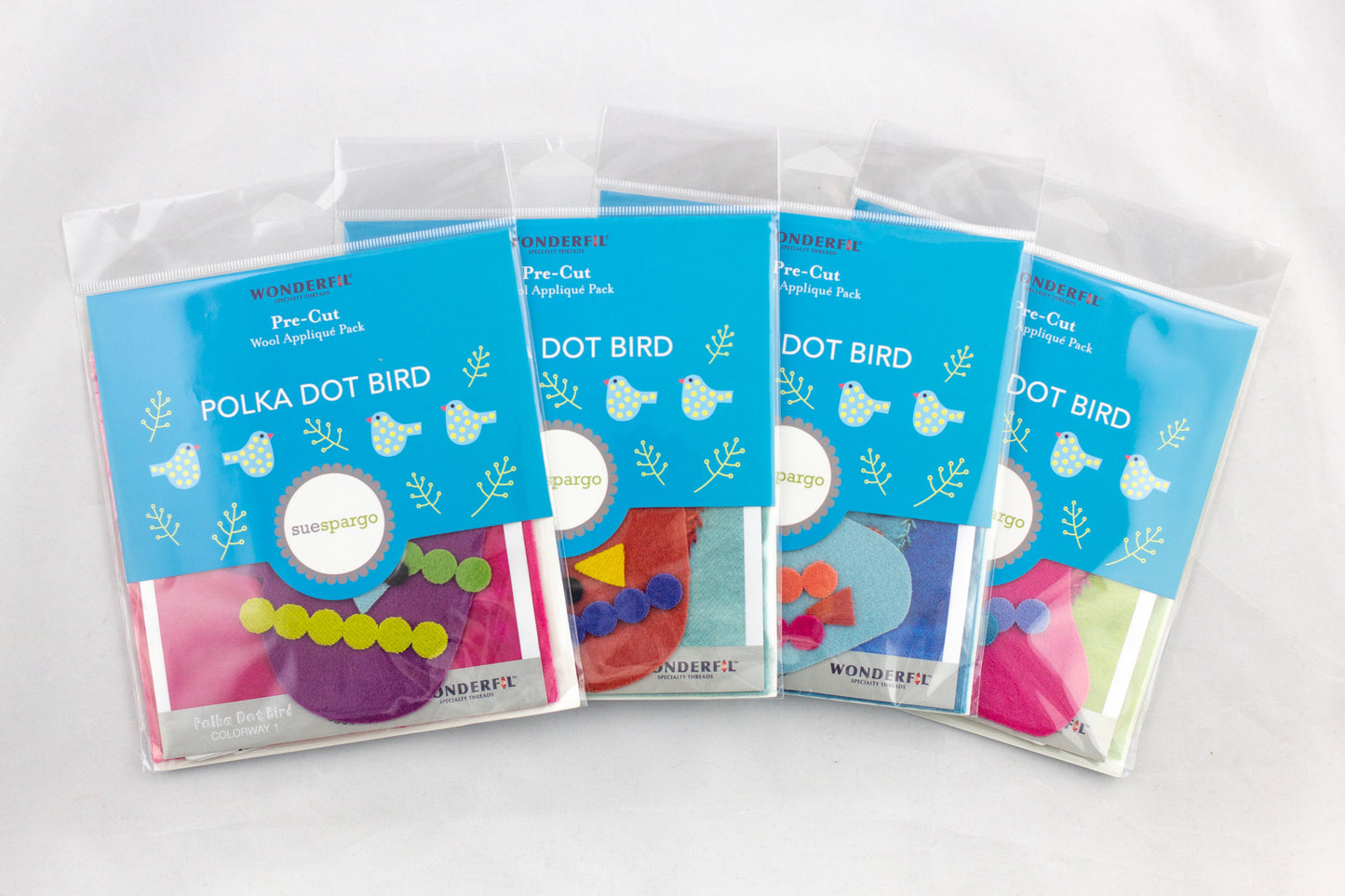Sue Spargo Pre-Cut Wool Kit - Polka Dot Bird