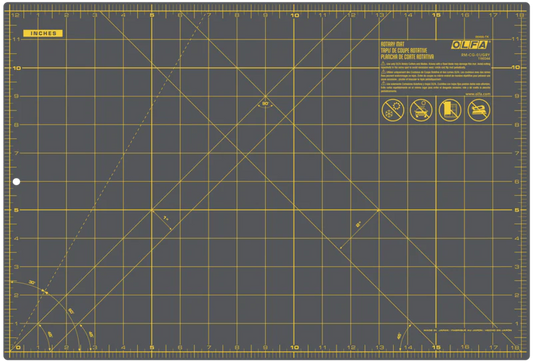 Double Sided Rotary Mat 12x18 - Gray