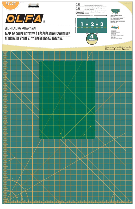 Continuous Grid Rotary Mat Set 35"x70"