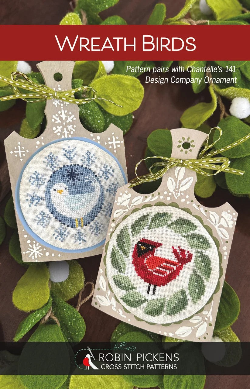 Wreath Birds Cross Stitch Pattern