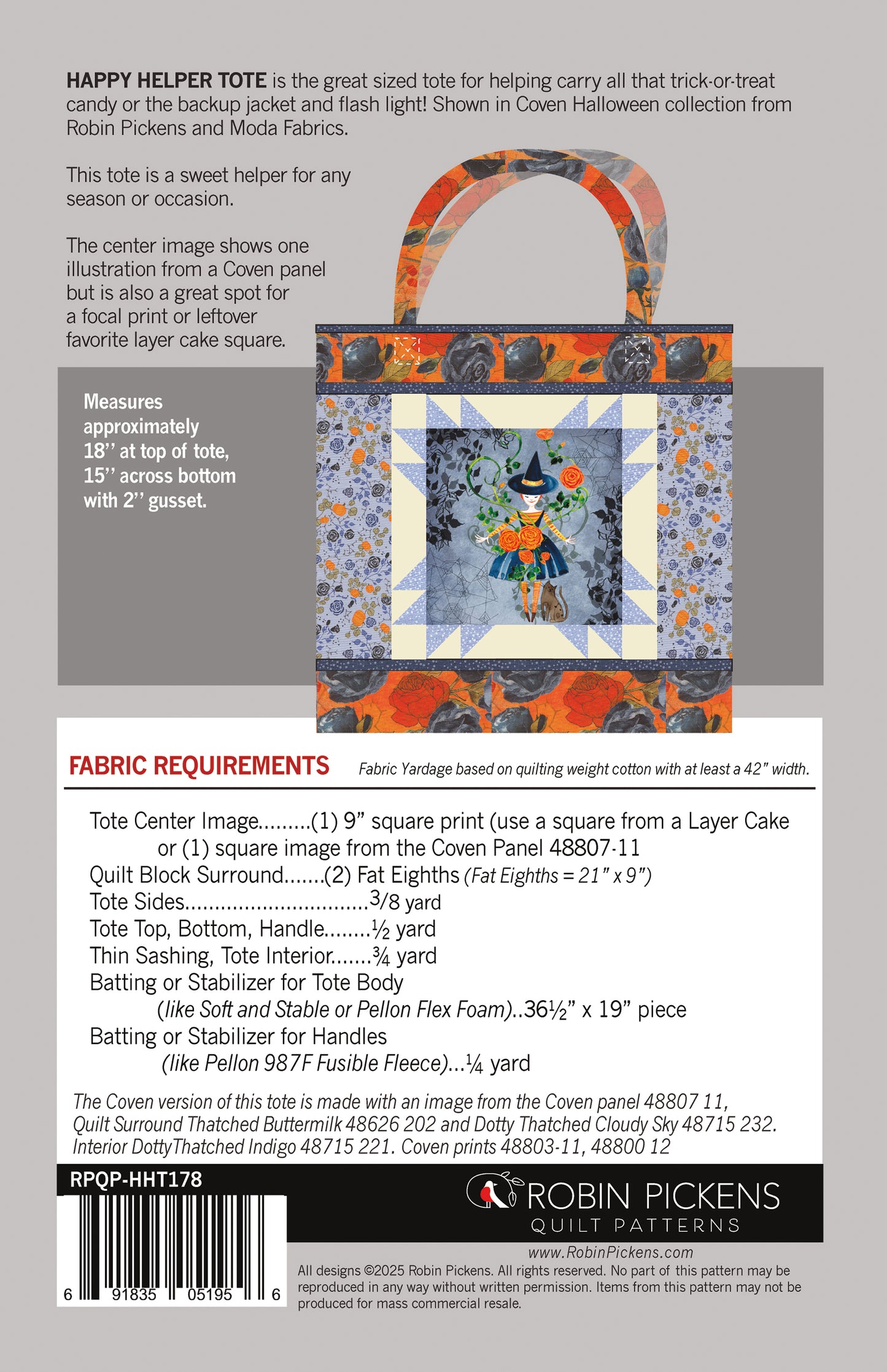 Happy Helper Tote Pattern