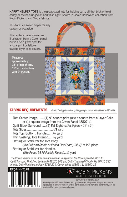 Happy Helper Tote Pattern
