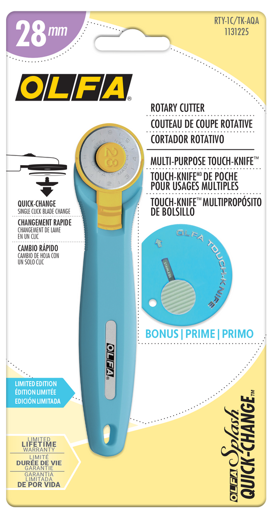 28mm Aqua Quick-Change Rotary Cutter with Bonus Touch Knife