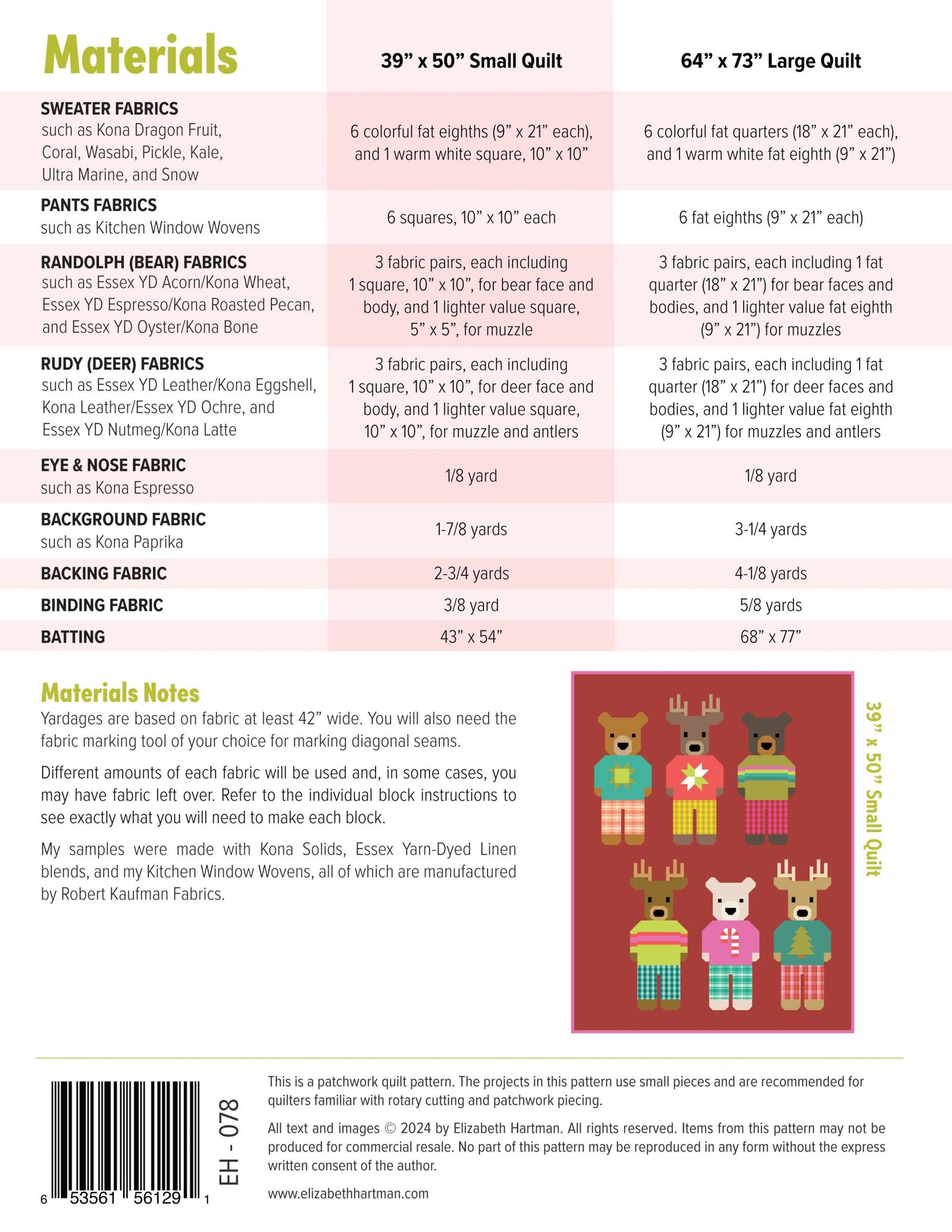 Randolph & Rudy Pattern