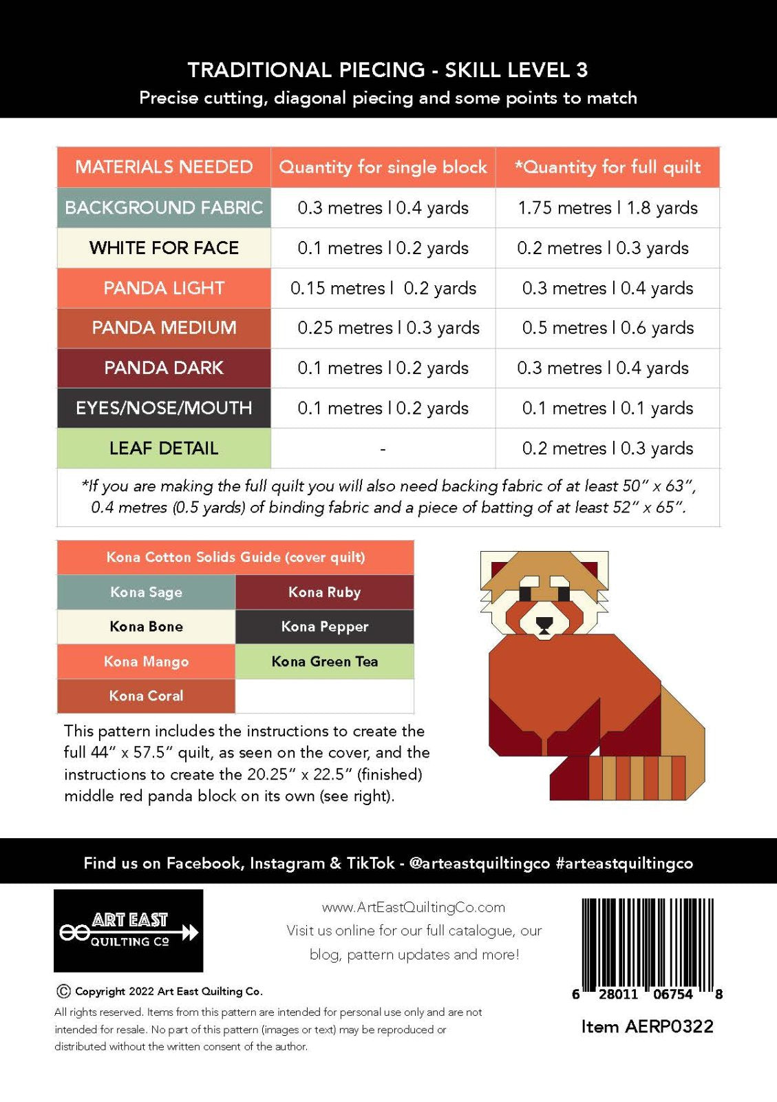Red Pandas Pattern