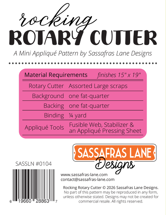 Rocking Rotary Cutter Pattern