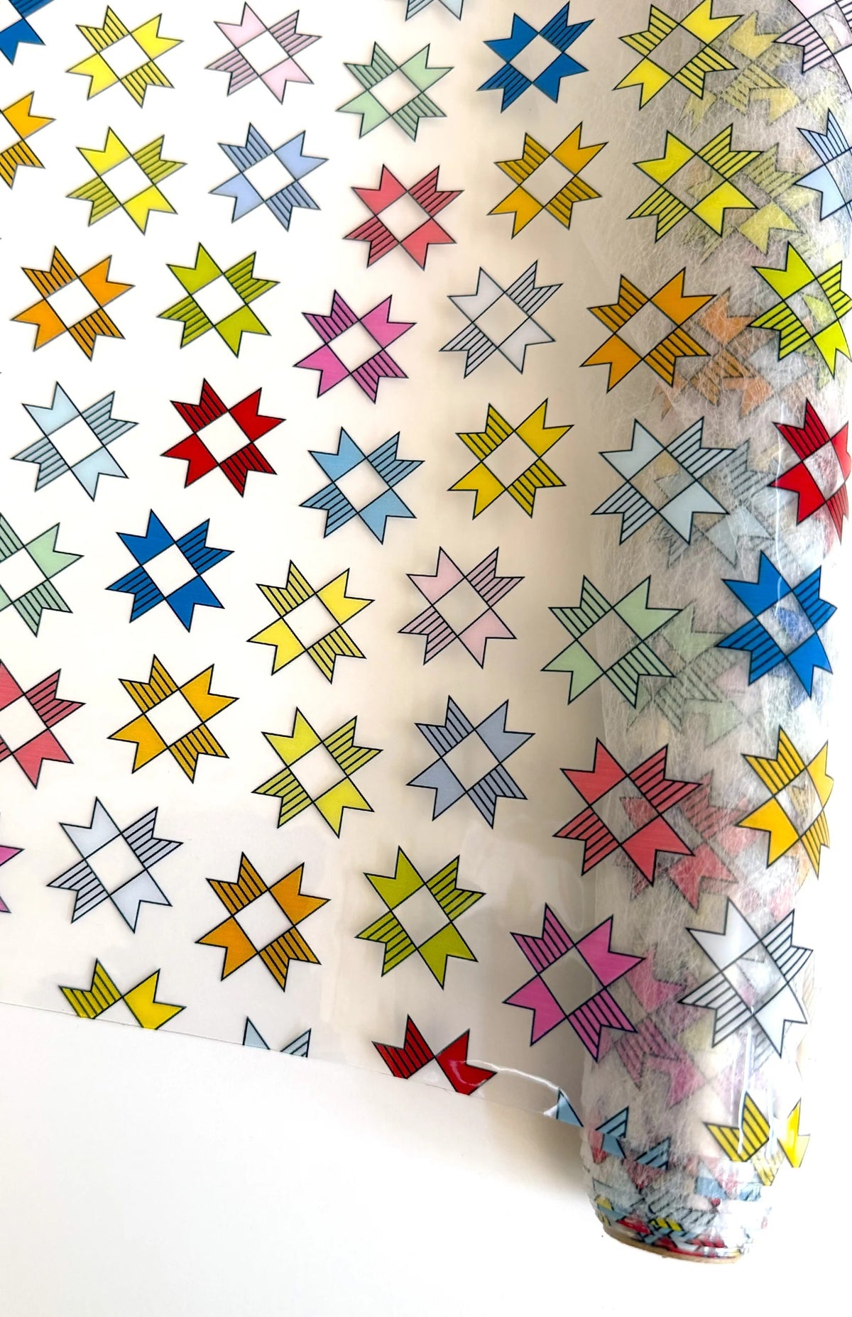 Patchwork Stars Clear TPU Vinyl