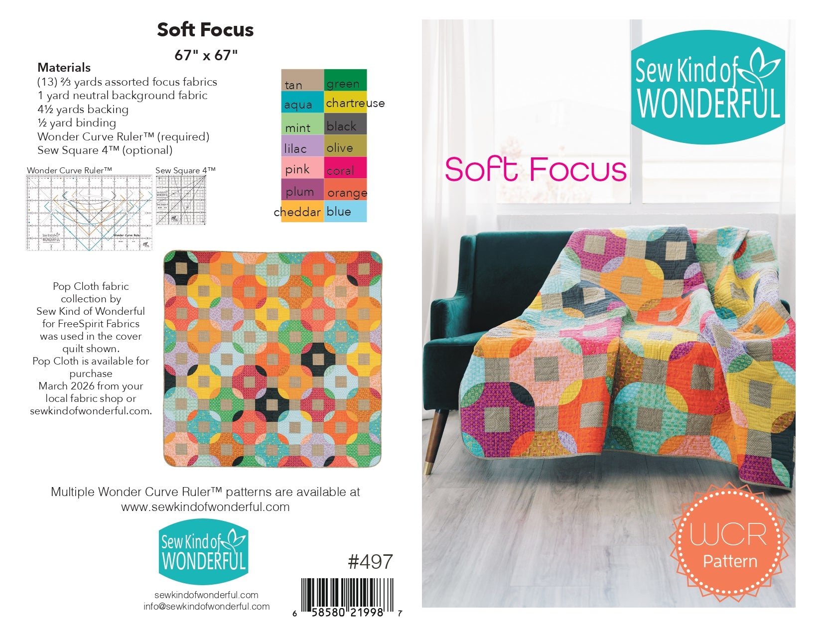 Soft Focus Pattern – Erie Quilt Art