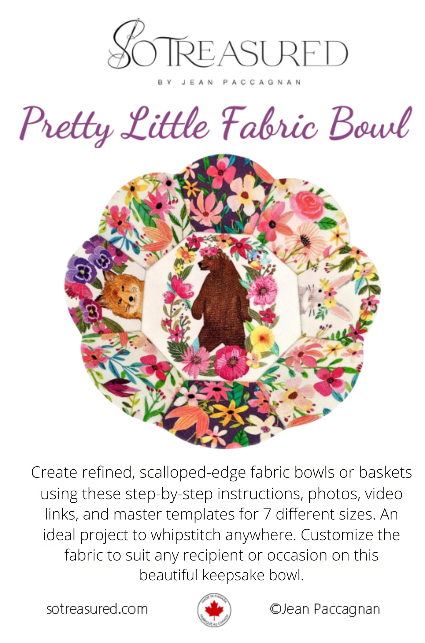 Pretty Little Fabric Bowl Pattern