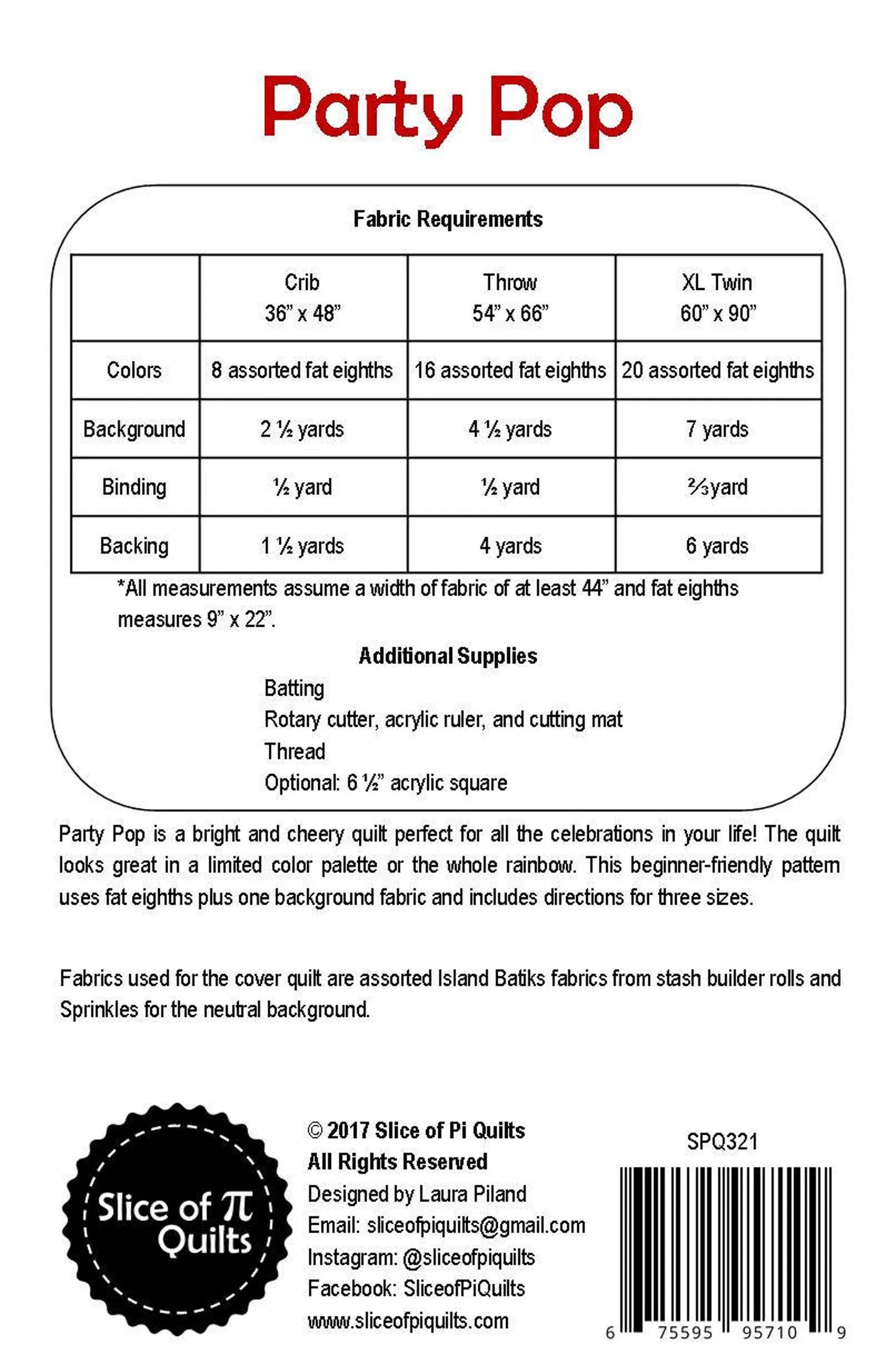 Party Pop Pattern