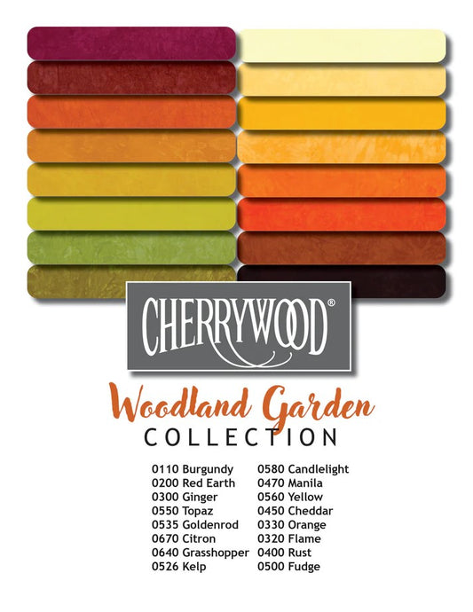 Woodland Garden Collection 2025 - Cherrywood Hand Dyed Fabric
