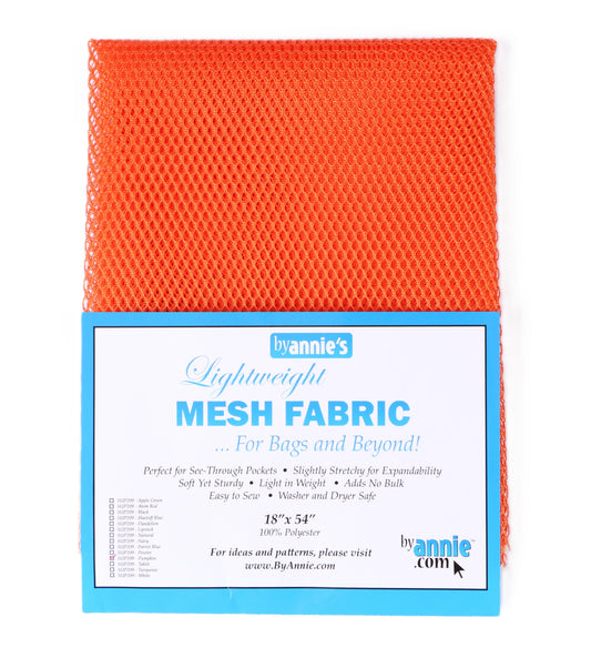 Mesh Fabric 18 x 54" - Pumpkin