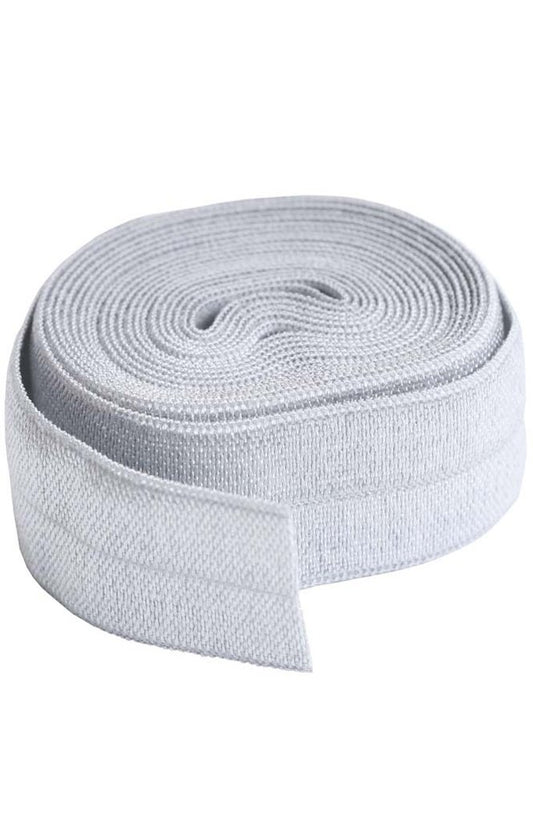 Fold Over Elastic  20mm x 2 yds - Pewter