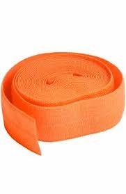 Fold Over Elastic  20mm x 2 yds - Pumpkin