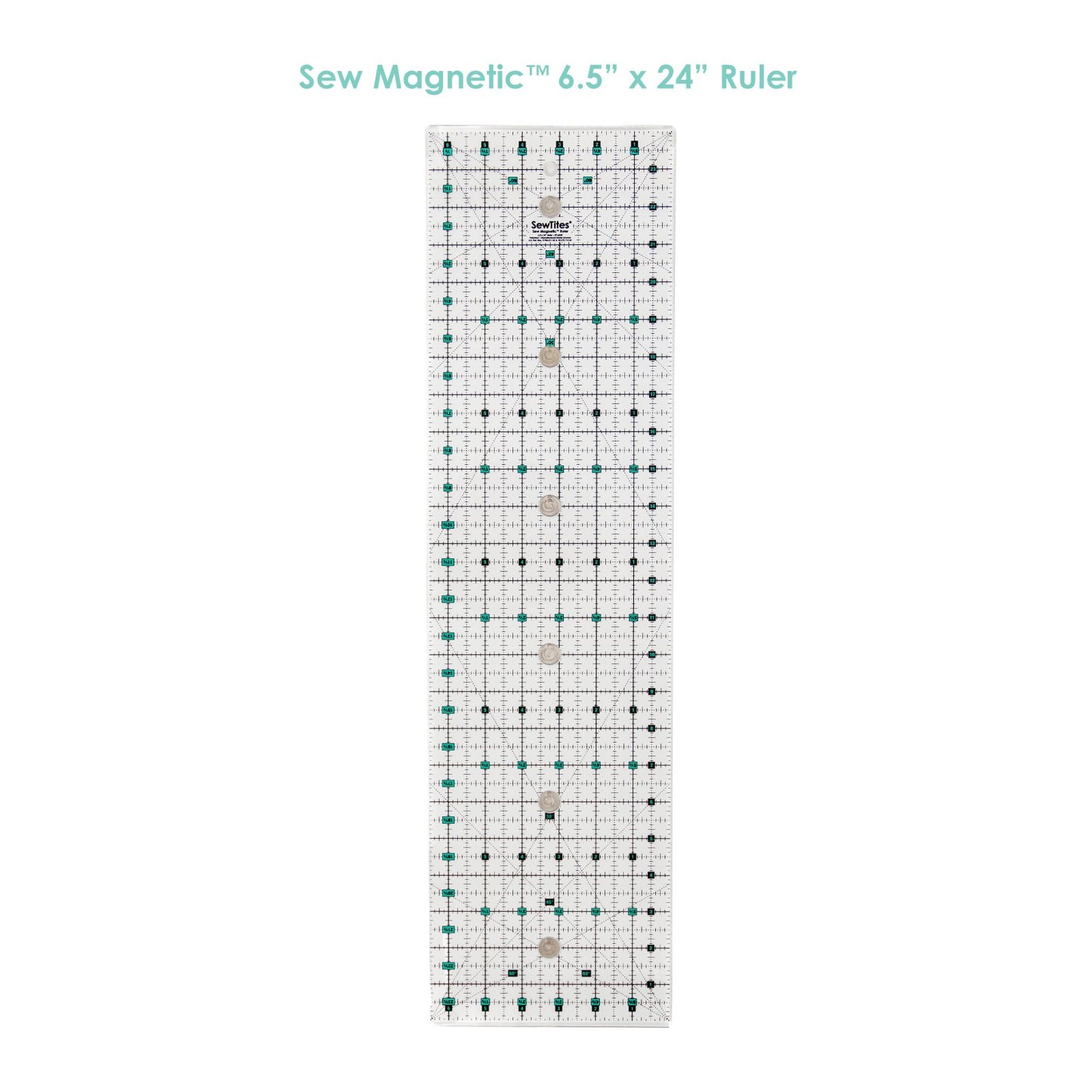 6.5" x 24" Magnetic Ruler - Right Hand