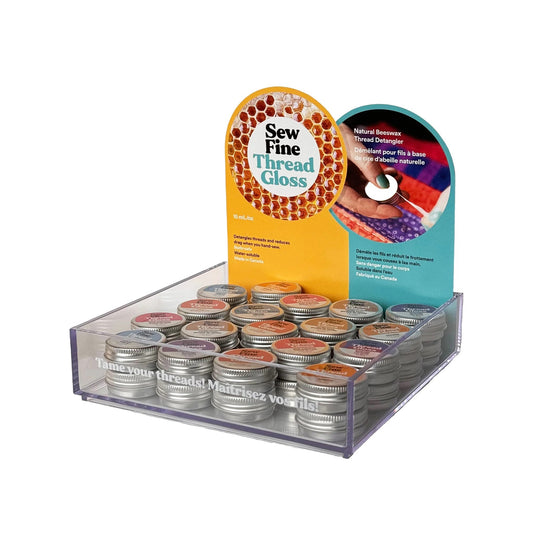 Sew Fine Thread Gloss Case of 36 + Display - Soak Wash
