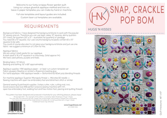 Snap Crackle Pop Pattern Full Set - Hugs 'n Kisses