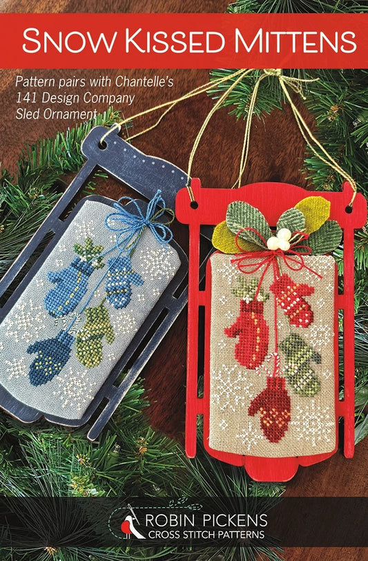 Snow Kissed Mittens Cross Stitch Pattern