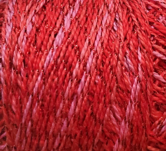 Sparkle Perle Cotton Sz8 #C708 Sparkly Coral - Valdani Inc.