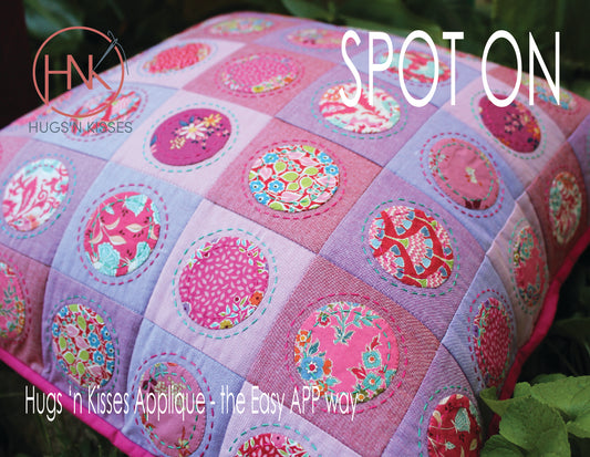 Spoton Postcard Pattern and Template - Hugs 'n Kisses