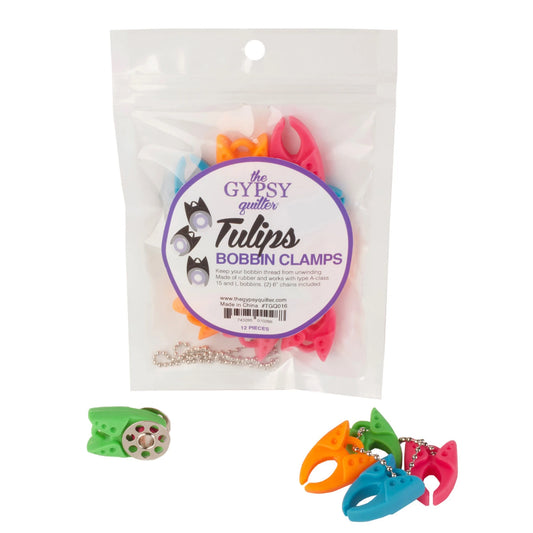Tulips Bobbin Clamp Bag - 12pc