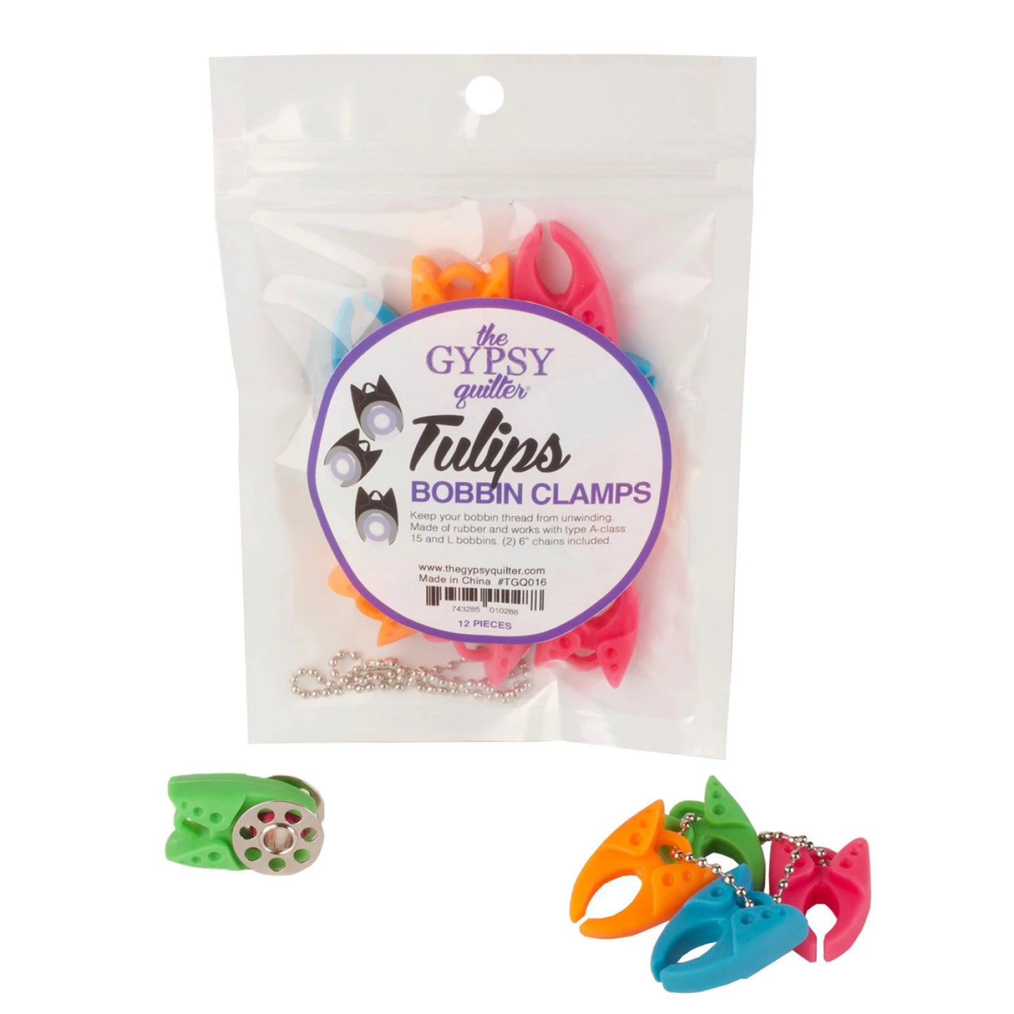Tulip Bobbin Clamp Bag 12pc