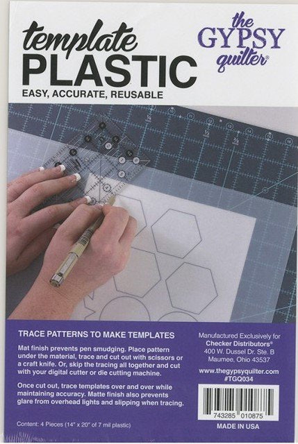 Template Plastic 4CT 14" x 20"