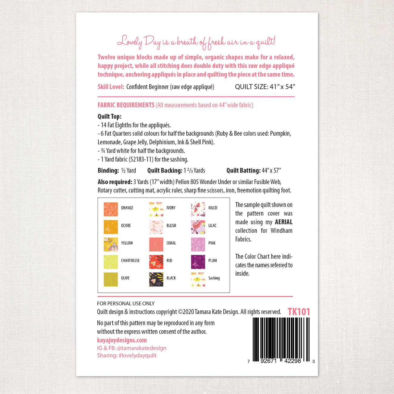 Lovely Day Quilt Pattern