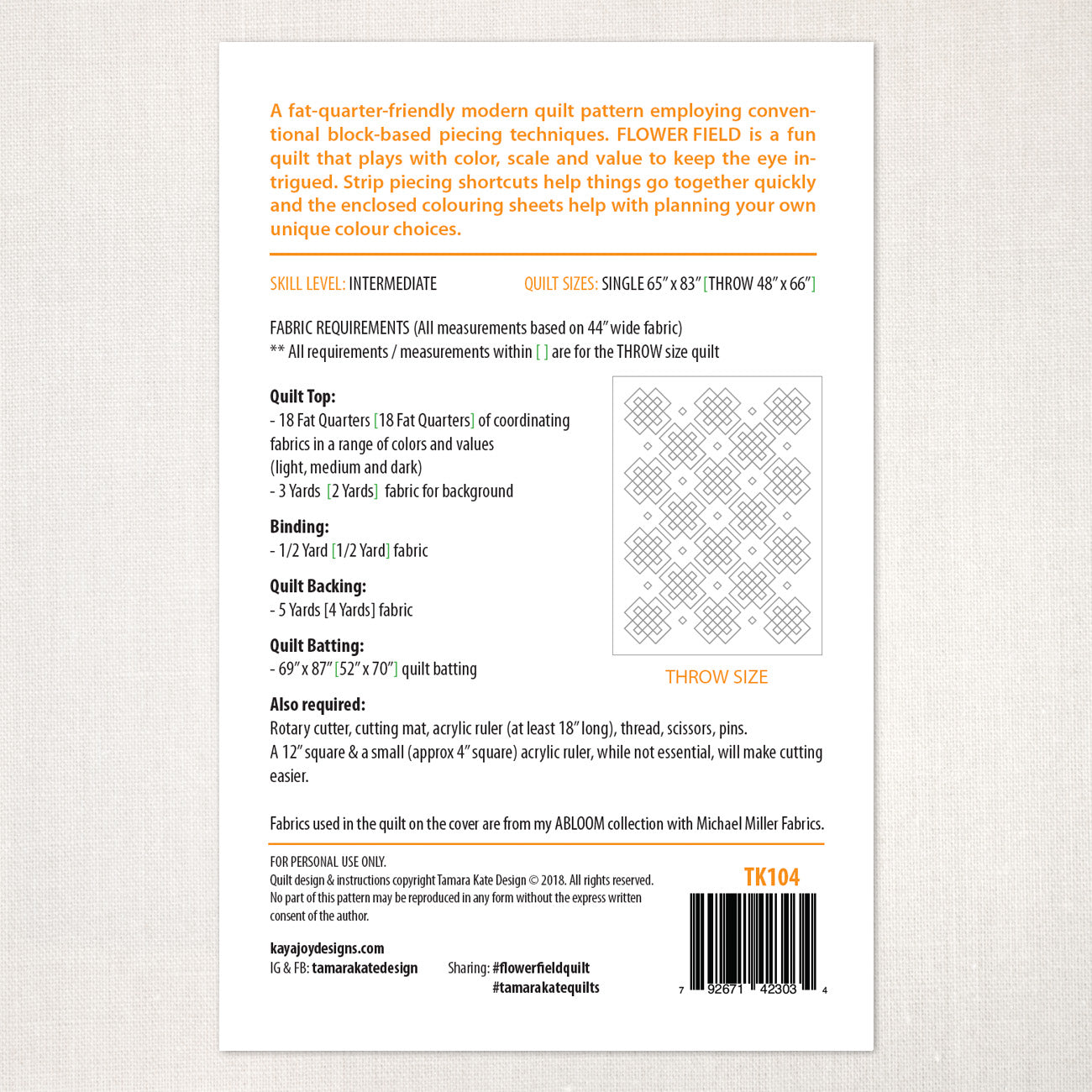 Flower Field Quilt Pattern