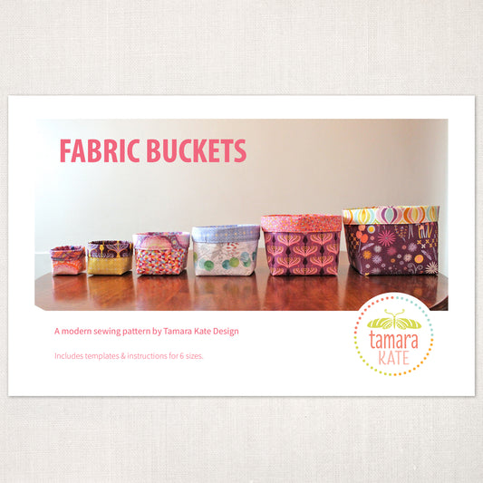 Fabric Buckets Sewing Pattern