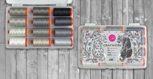 PRE-ORDER: Graywork (12 Lage Spools) by Tula Pink