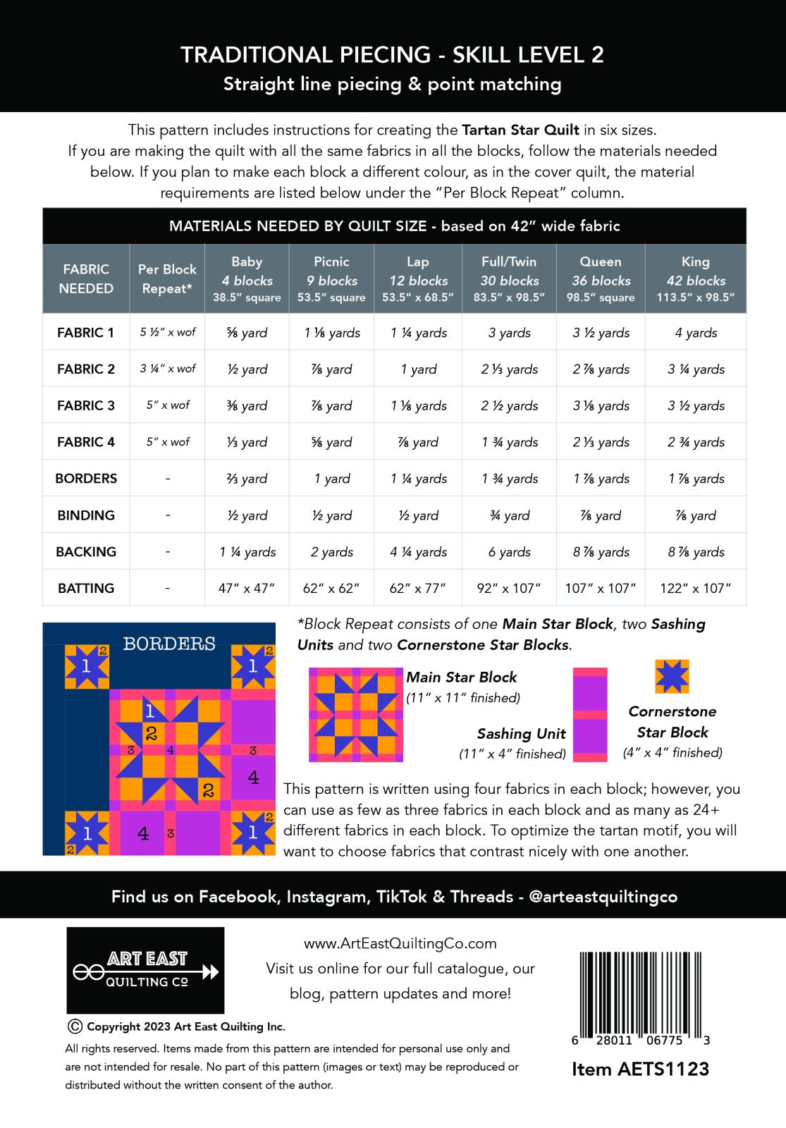 Tartan Star Pattern
