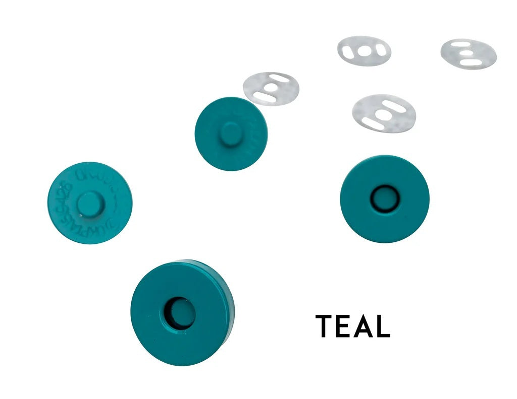 Teal Magnetic Snaps