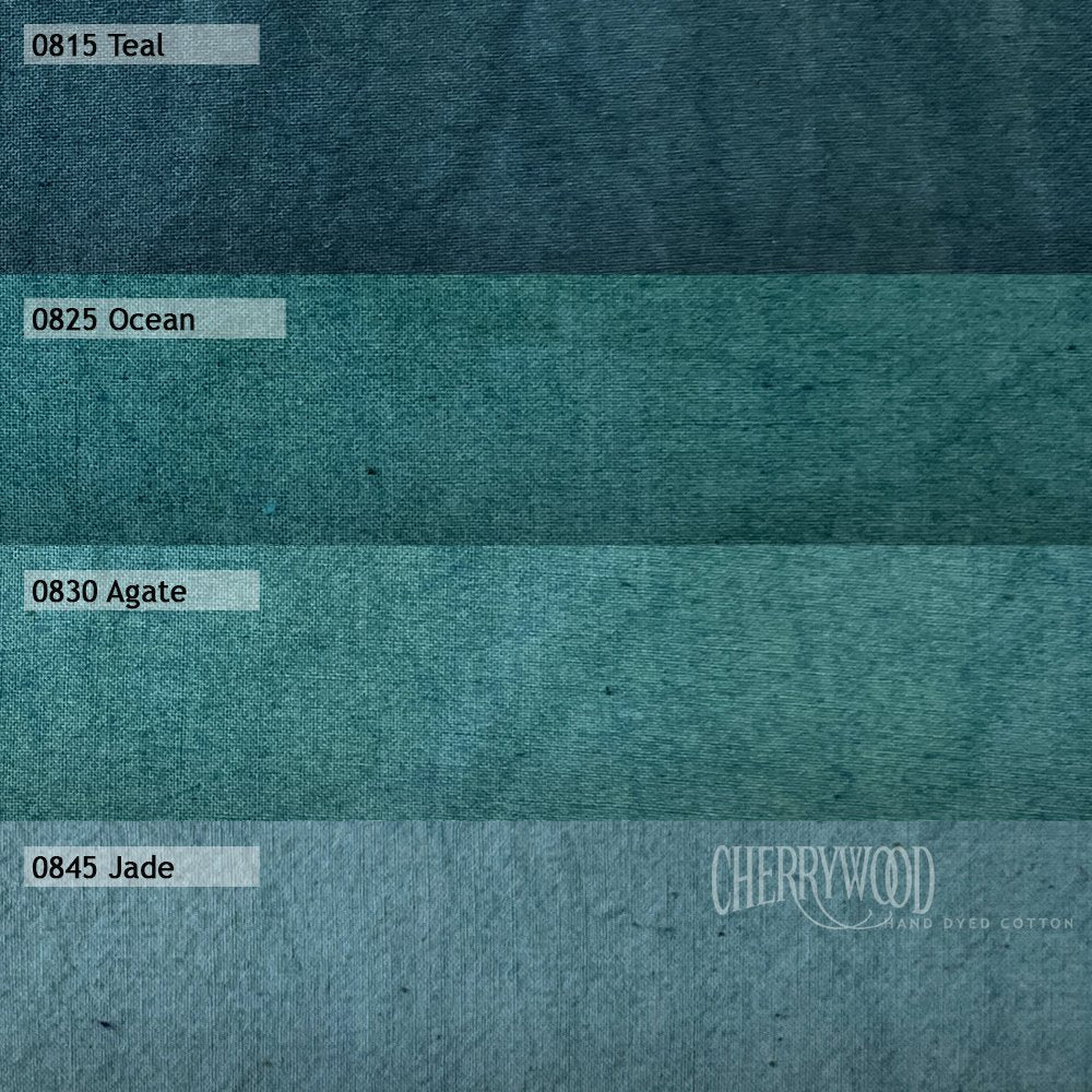 4 Pc Teal Medley Bundle - Cherrywood Fabrics