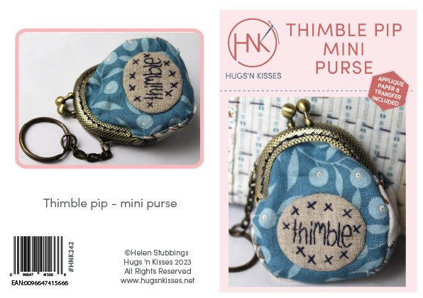 Thimble Pip Mini-Purse Pattern - Hugs 'n Kisses