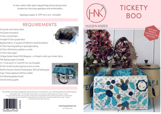 Tickety Boo Bag Pattern - Hugs 'n Kisses