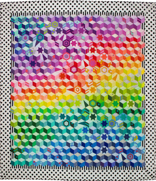 Tumbling Cosmos Paper Pieces Pattern By Tula Pink -Complete