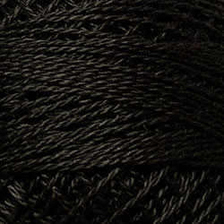 Perle Cotton Sz8 Solids #8123 Brown Black Dark